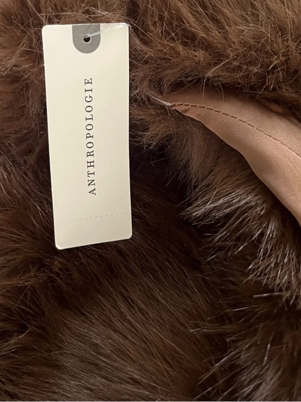 Bardot Julietta Faux Fur Top in Chocolate Size 4